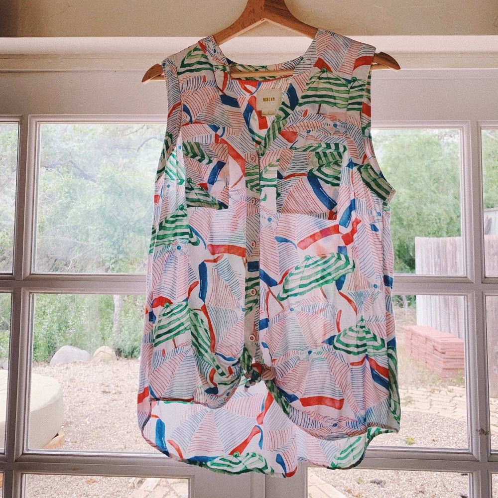 Anthropologie Umbrella Tank Top